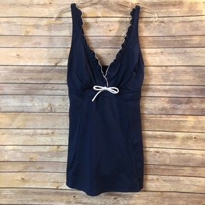 Calypso Cove Navy Swimdress sz 14